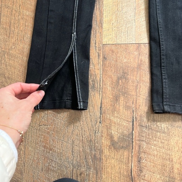 Zara Black Split Skinny Jeans - Picture 6 of 9